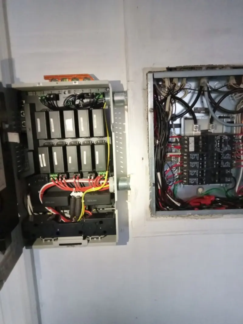 Electrical panel upgrade completed for Indoor Lighting Installation in Granby